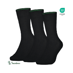 3 pack Seamless Bamboo Socks- Black