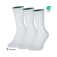 3 Pack Seamless Bamboo Socks- White