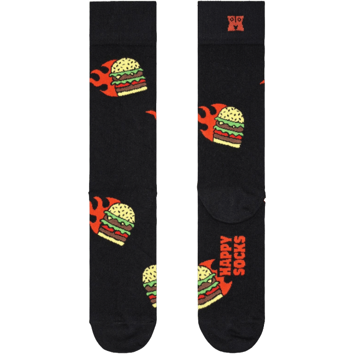 Flaming Burger Sock