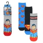3pk Superman Socks