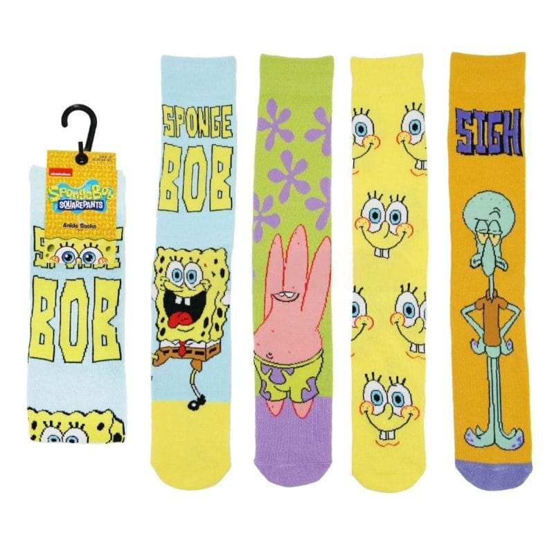 Spongebob Squarepants Socks 4 pack