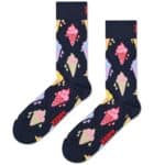 Ice Cream Sock with colorful ice cream cone pattern.