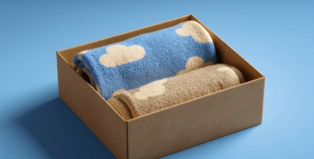 Patterned socks in a gift box, perfect for comfort and style.