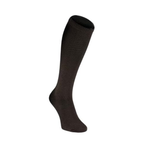 Black bamboo compression sock for support and comfort.