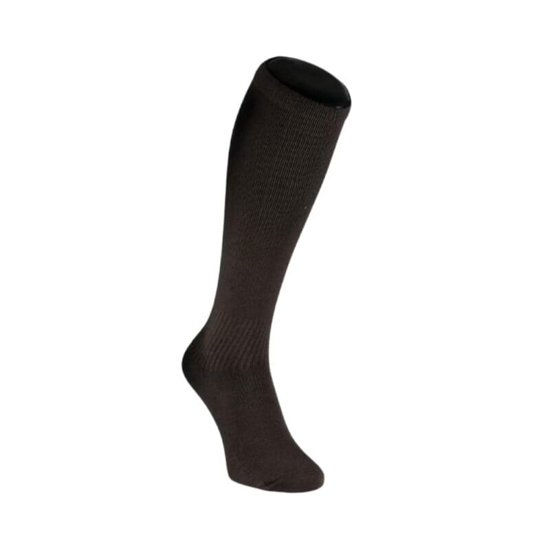 Black bamboo compression sock for support and comfort.