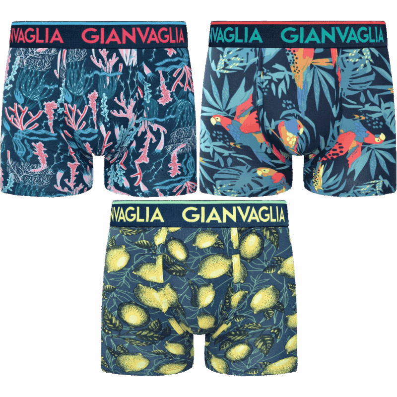 Design Boxershorts i bomull 3-pack