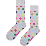 Colorful polka dot socks for fun and comfort.