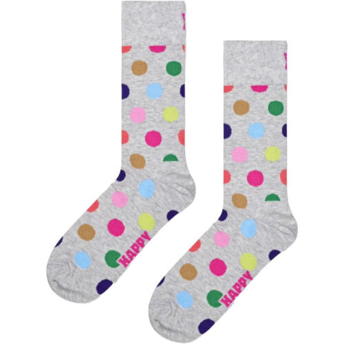 Colorful polka dot socks for fun and comfort.