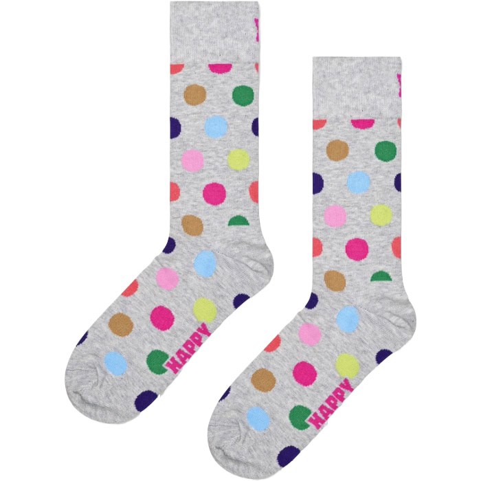 Colorful polka dot socks for fun and comfort.